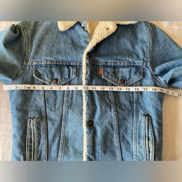 Vintage 70’s Levi’s Sherpa Denim Trucker Jacket - Picture 6 of 16